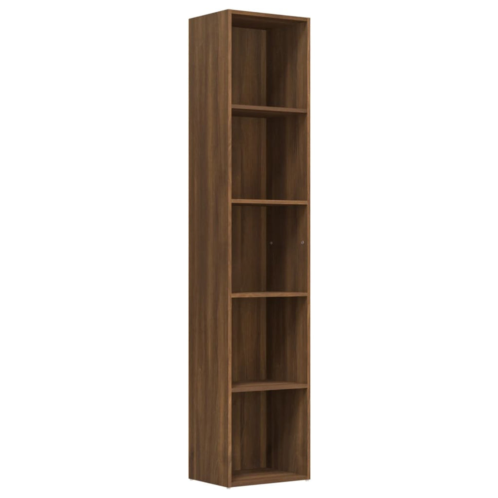 Boekenkast 40x30x189 cm bewerkt hout bruineikenkleurig MeubelReus