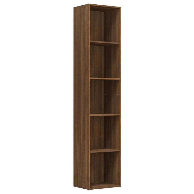 Boekenkast 40x30x189 cm bewerkt hout bruineikenkleurig MeubelReus