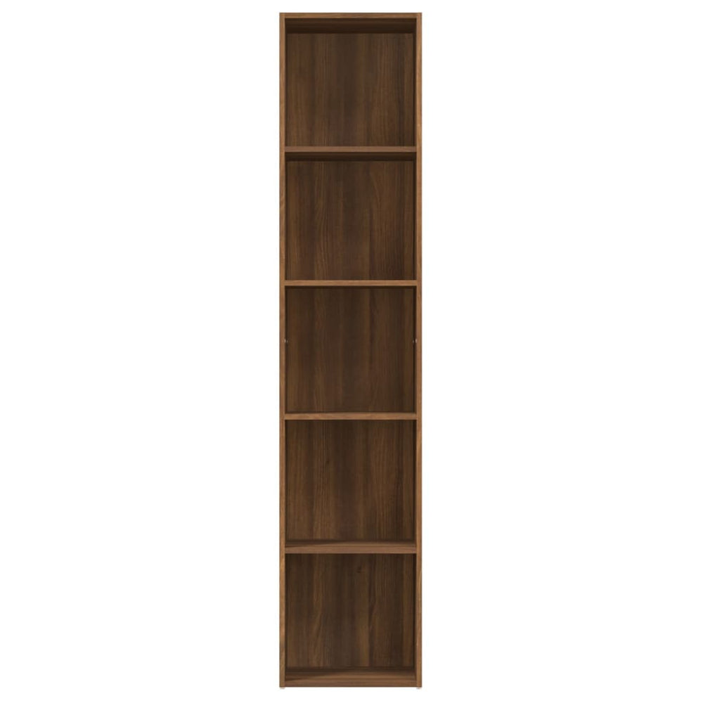 Boekenkast 40x30x189 cm bewerkt hout bruineikenkleurig MeubelReus