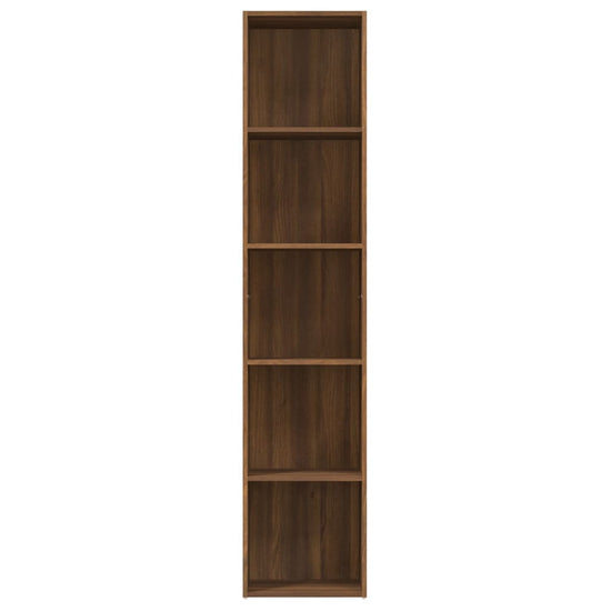 Boekenkast 40x30x189 cm bewerkt hout bruineikenkleurig MeubelReus