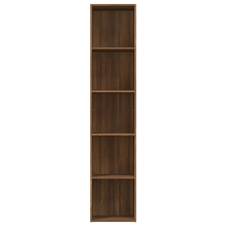 Boekenkast 40x30x189 cm bewerkt hout bruineikenkleurig MeubelReus