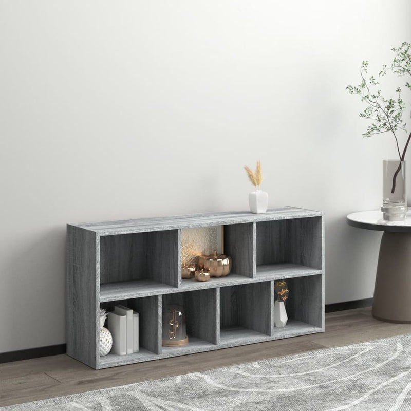 Boekenkast 50x25x106 cm grijs sonoma eikenkleurig