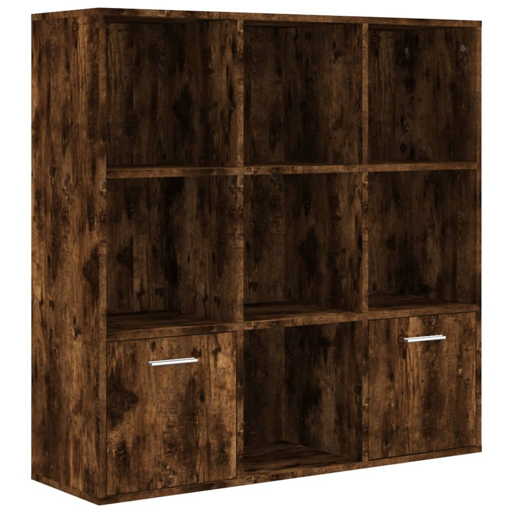 Boekenkast 98x30x98 cm gerookt eikenkleurig MeubelReus
