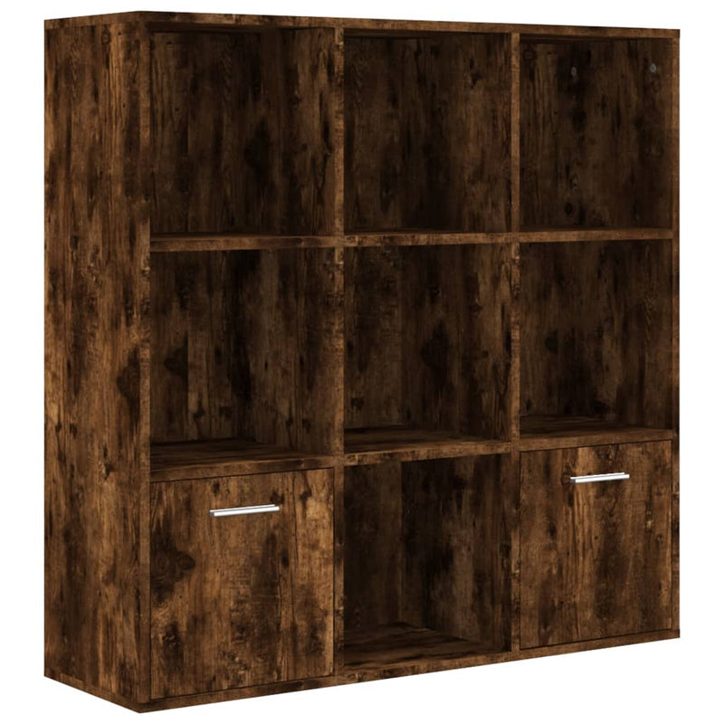Boekenkast 98x30x98 cm gerookt eikenkleurig MeubelReus