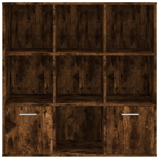 Boekenkast 98x30x98 cm gerookt eikenkleurig MeubelReus