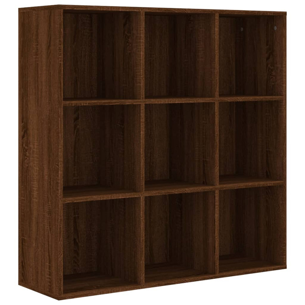 Boekenkast 98x30x98 cm bruineikenkleurig MeubelReus