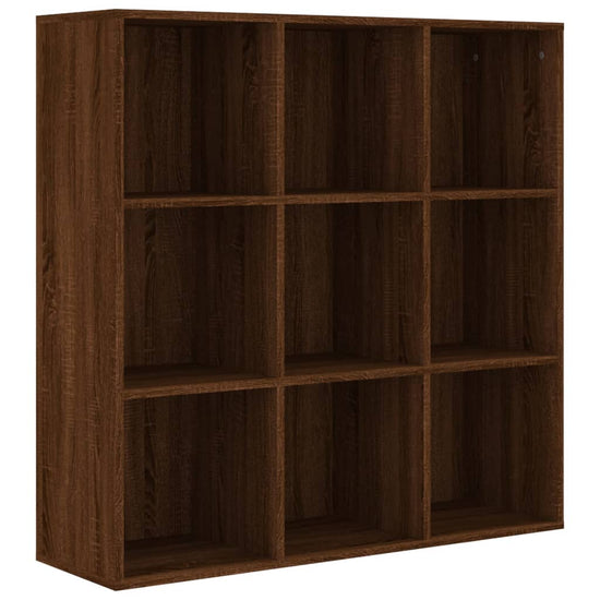 Boekenkast 98x30x98 cm bruineikenkleurig MeubelReus