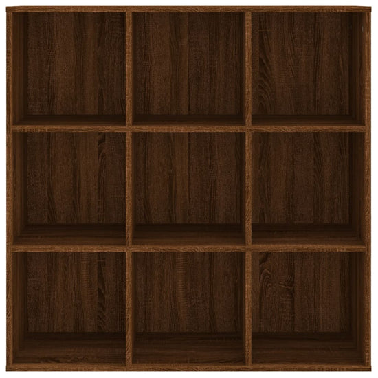 Boekenkast 98x30x98 cm bruineikenkleurig MeubelReus