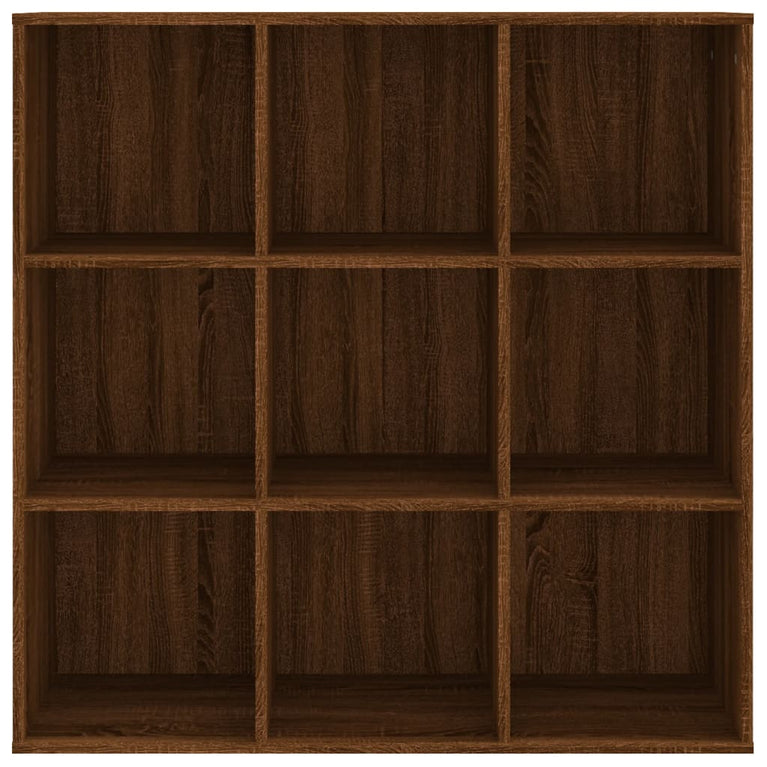 Boekenkast 98x30x98 cm bruineikenkleurig MeubelReus