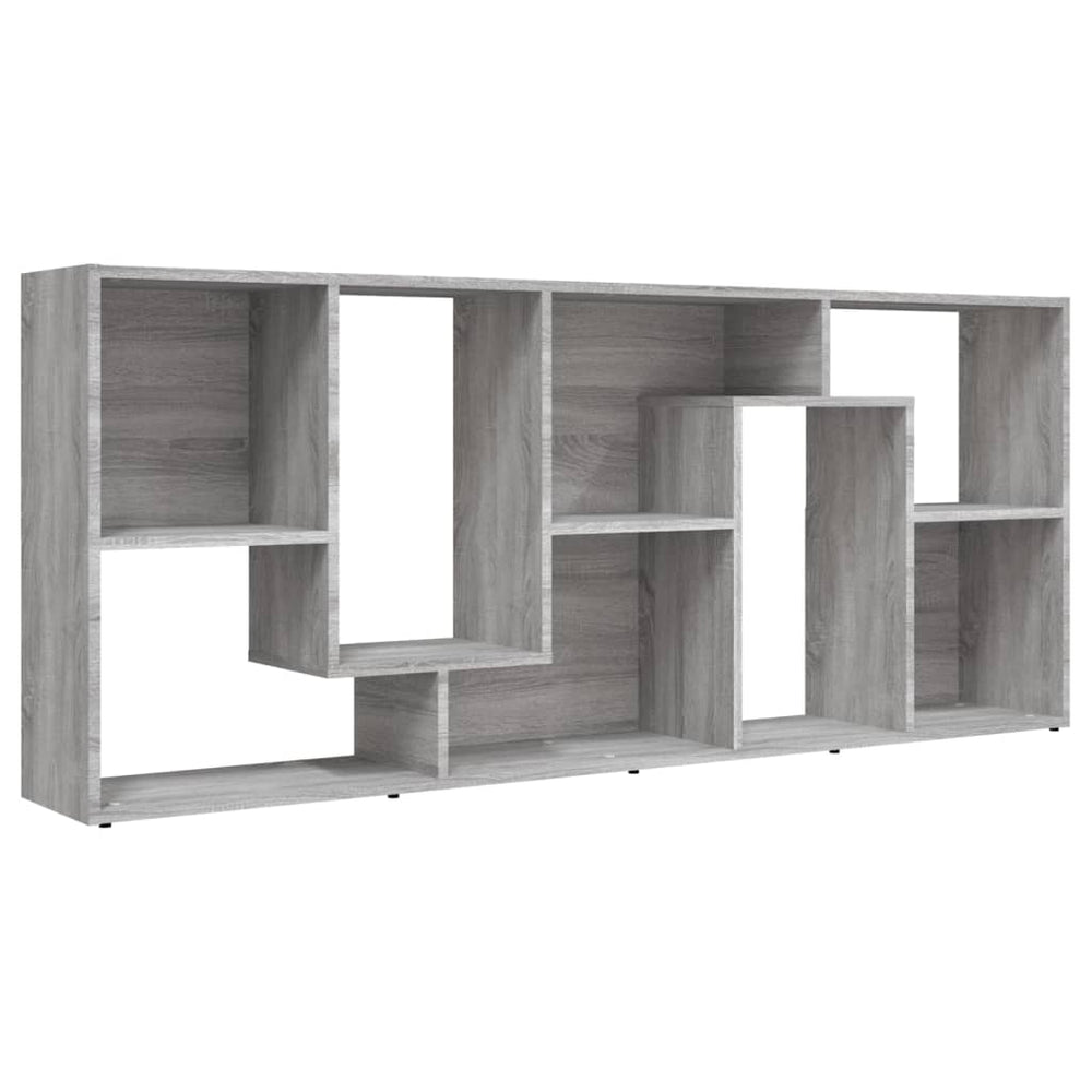 Boekenkast 67x24x161 cm bewerkt hout grijs sonoma eikenkleurig MeubelReus