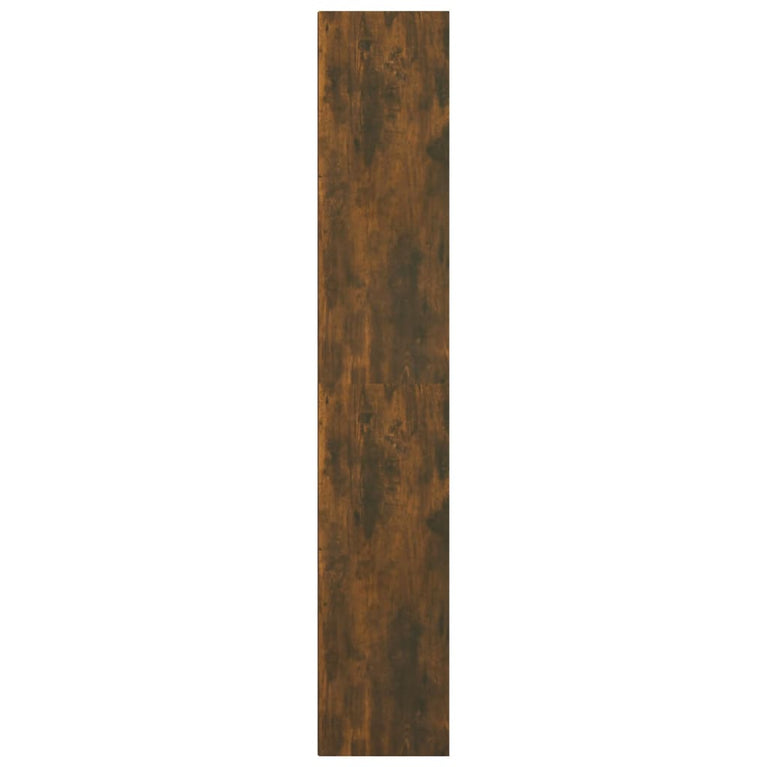 Boekenkast 36x30x171 cm bewerkt hout gerookt eikenkleurig