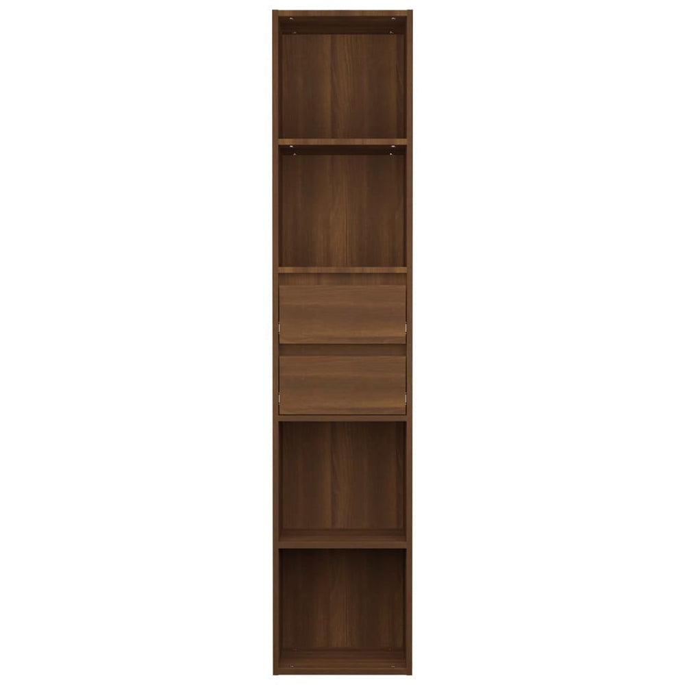Boekenkast 36x30x171 cm bewerkt hout bruineikenkleurig MeubelReus