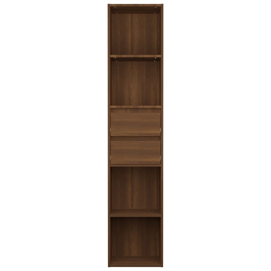 Boekenkast 36x30x171 cm bewerkt hout bruineikenkleurig MeubelReus