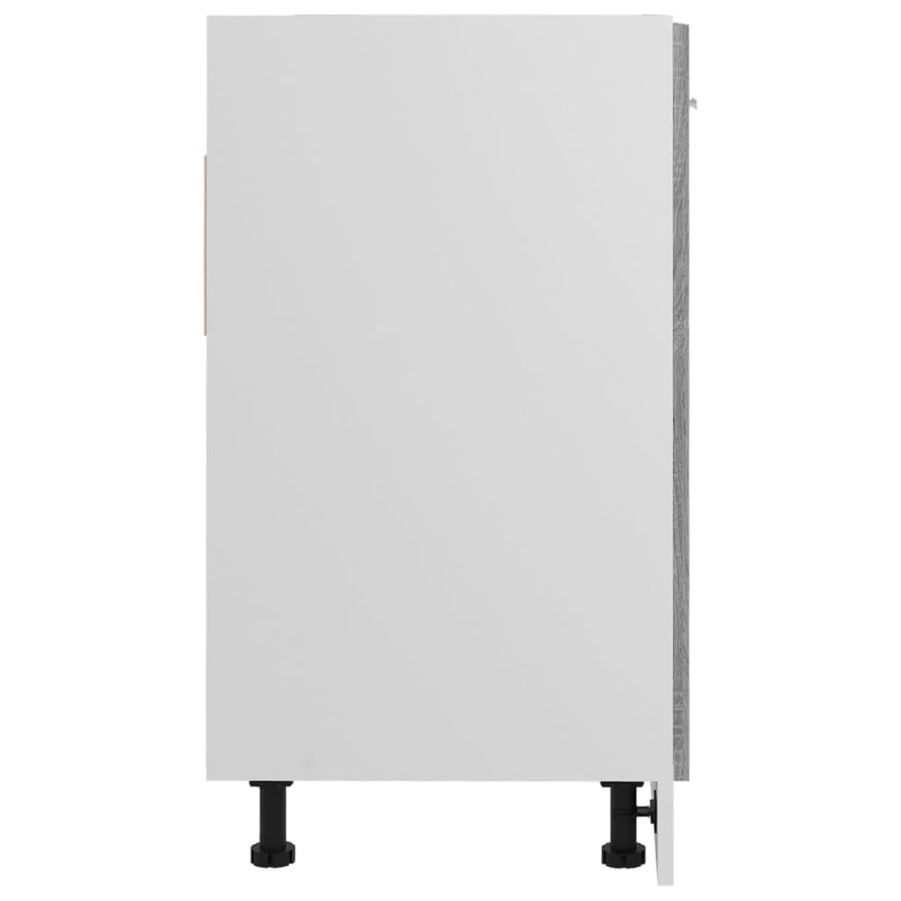 Gootsteenkast 80x46x81,5 cm bewerkt hout grijs sonoma eiken MeubelReus