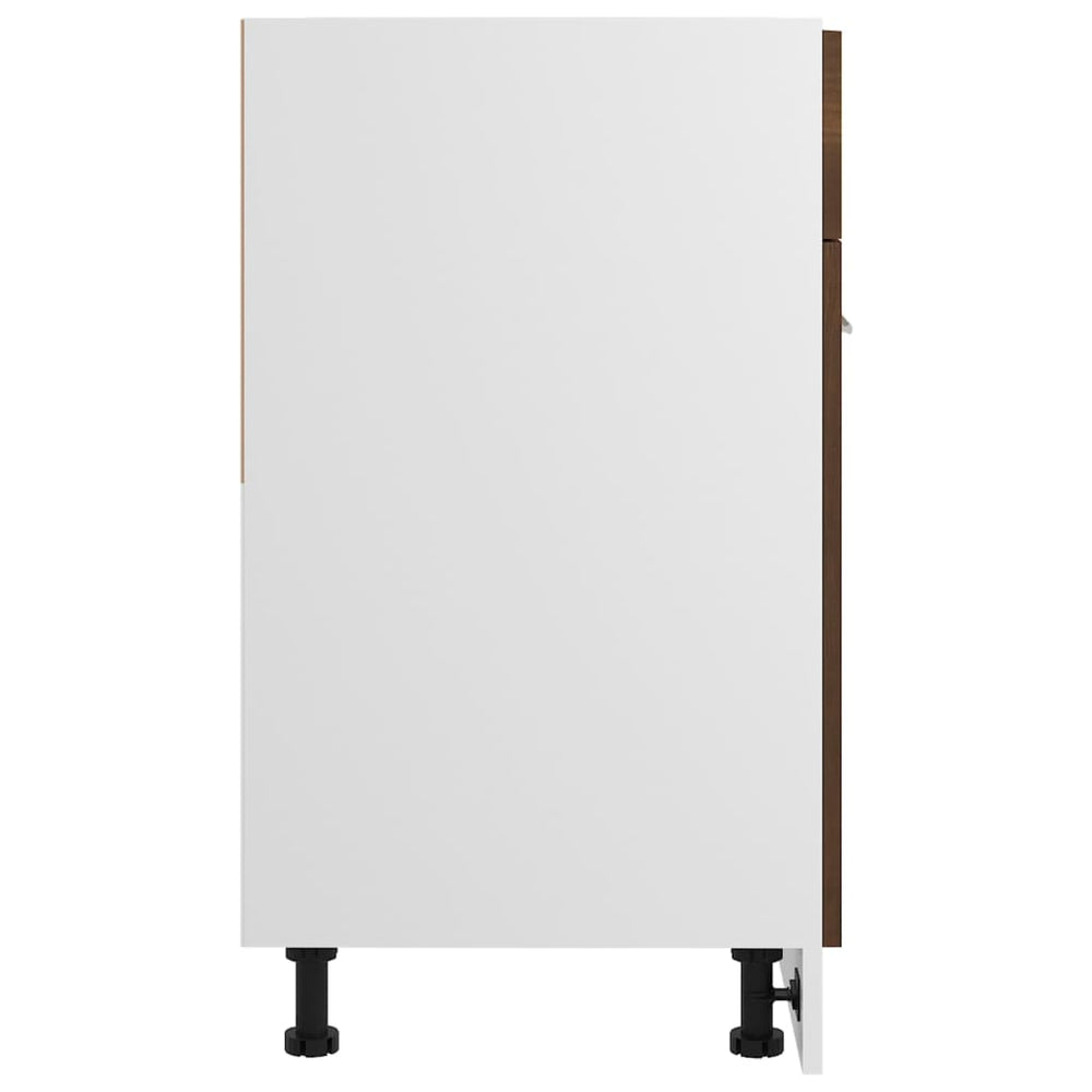 Onderkast met lade 60x46x81,5 cm bewerkt hout bruineikenkleurig MeubelReus