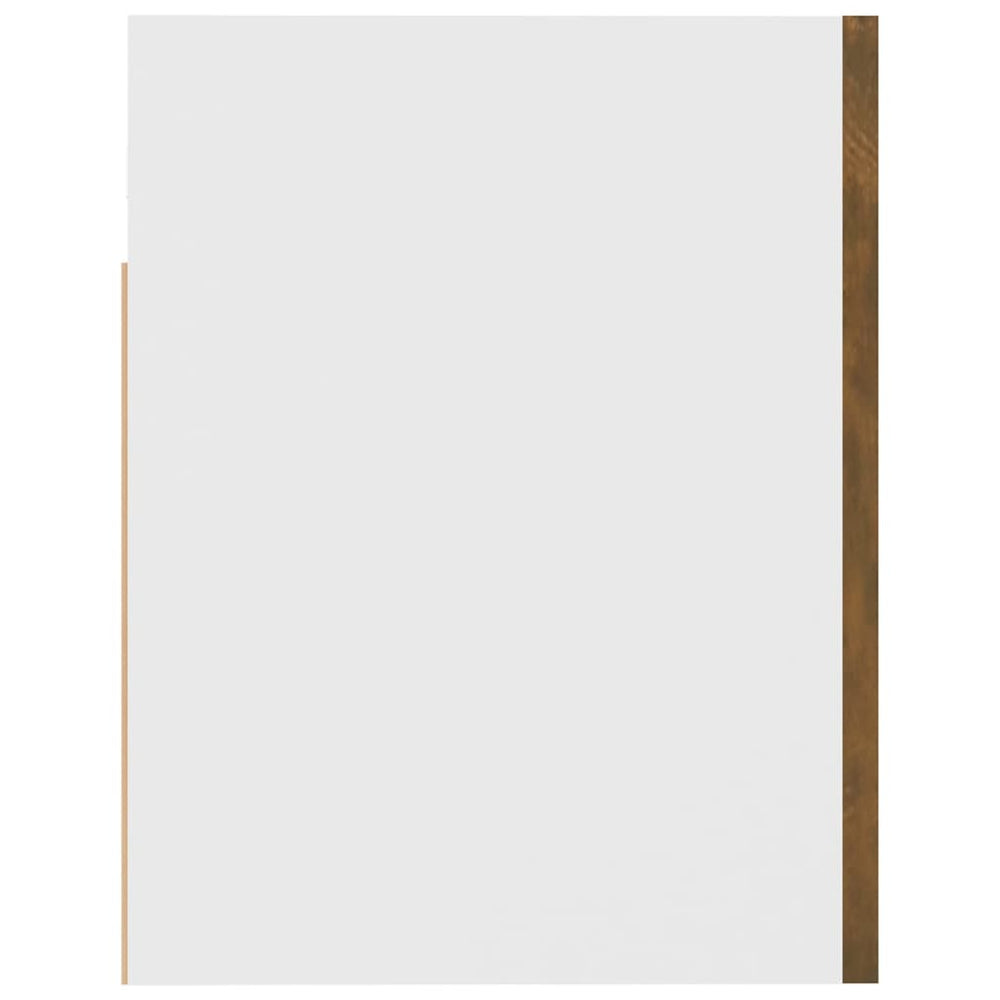 Wandkast hangend 60x31x40 cm bewerkt hout gerookt eikenkleurig MeubelReus