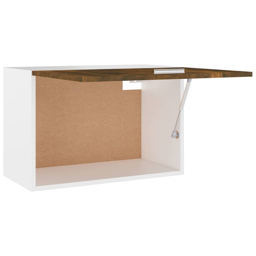 Wandkast hangend 60x31x40 cm bewerkt hout gerookt eikenkleurig MeubelReus