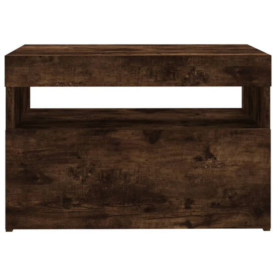Tv-meubels 2 st met LED-verlichting 60x35x40 cm gerookt eiken MeubelReus