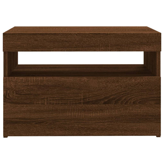 Tv-meubel met LED-verlichting 60x35x40 cm bruineikenkleurig MeubelReus