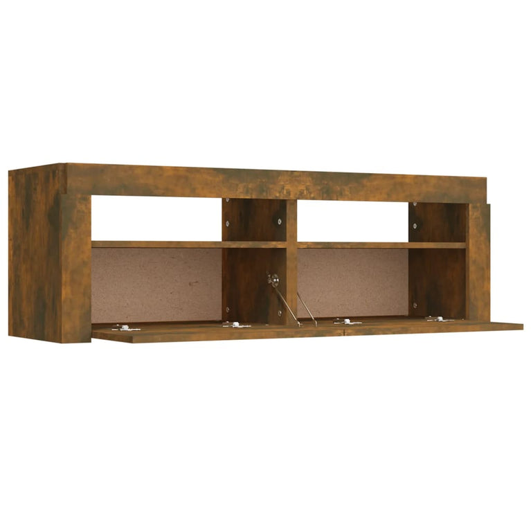 Tv-meubel met LED-verlichting 120x35x40 cm sonoma eikenkleurig MeubelReus
