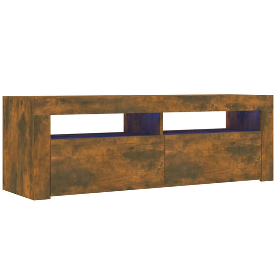 Tv-meubel met LED-verlichting 120x35x40 cm sonoma eikenkleurig MeubelReus