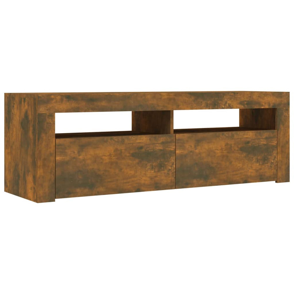 Tv-meubel met LED-verlichting 120x35x40 cm sonoma eikenkleurig MeubelReus