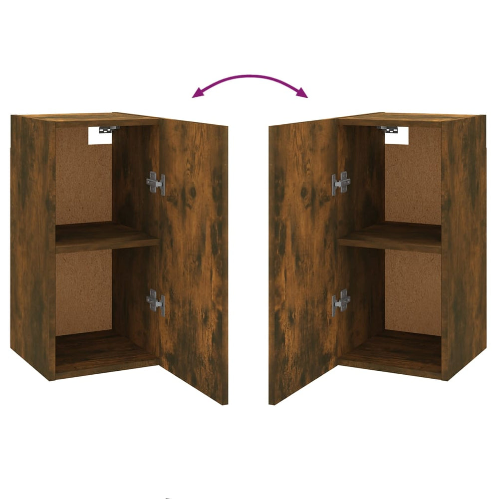 Tv-meubel 30,5x30x60 cm bewerkt hout gerookt eikenkleurig MeubelReus