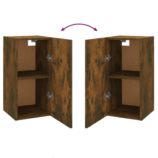 Tv-meubel 30,5x30x60 cm bewerkt hout gerookt eikenkleurig MeubelReus