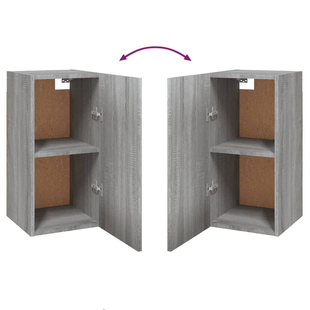 Tv-meubel 30,5x30x60 cm bewerkt hout grijs sonoma eikenkleurig MeubelReus