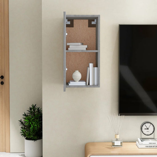 Tv-meubel 30,5x30x60 cm bewerkt hout grijs sonoma eikenkleurig MeubelReus