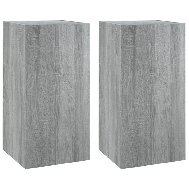 Tv-meubelen 2 st 30,5x30x60 cm bewerkt hout grijs sonoma eiken
