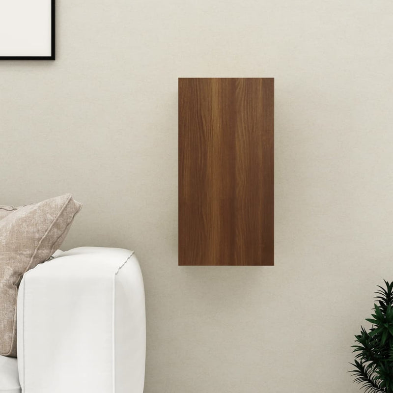 Tv-meubel 30,5x30x60 cm bewerkt hout bruineikenkleurig MeubelReus