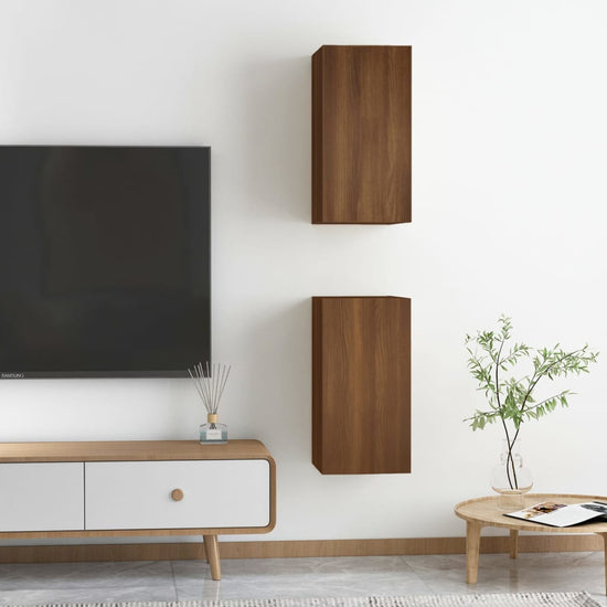 Tv-meubelen 2 st 30,5x30x60 cm bewerkt hout bruineikenkleurig MeubelReus