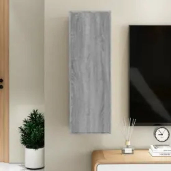 Tv-meubel 30,5x30x90 cm bewerkt hout grijs sonoma eikenkleurig MeubelReus