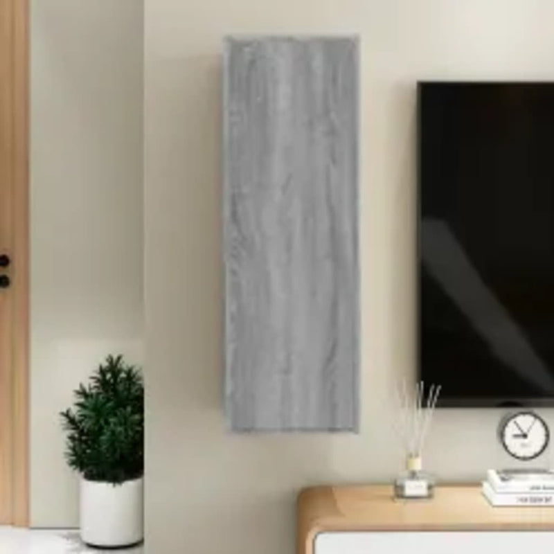 Tv-meubel 30,5x30x90 cm bewerkt hout grijs sonoma eikenkleurig MeubelReus