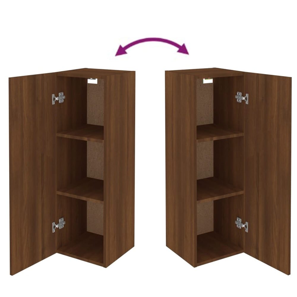 Tv-meubel 30,5x30x90 cm bewerkt hout bruineikenkleurig MeubelReus