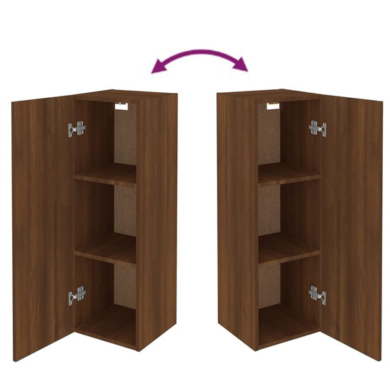Tv-meubel 30,5x30x90 cm bewerkt hout bruineikenkleurig MeubelReus