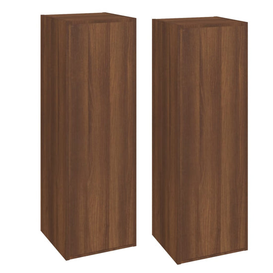 Tv-meubelen 2 st 30,5x30x90 cm bewerkt hout bruineikenkleurig MeubelReus