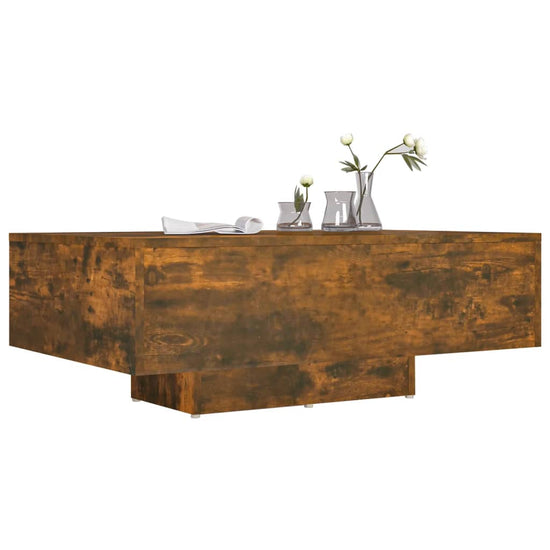 Salontafel 85x55x31 cm bewerkt hout gerookt eikenkleurig MeubelReus