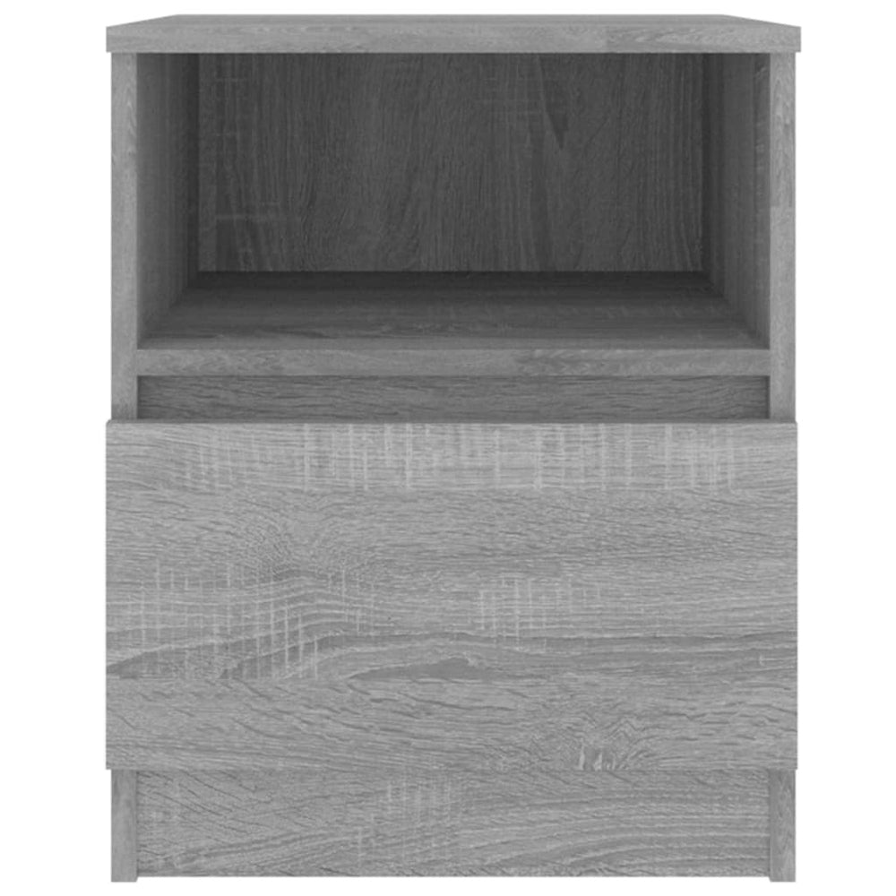 Nachtkastjes 2 st 40x40x50 cm bewerkt hout grijs sonoma eiken MeubelReus