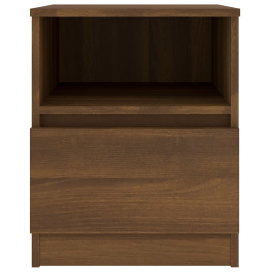 Nachtkastjes 2 st 40x40x50 cm bewerkt hout bruin eikenkleur MeubelReus