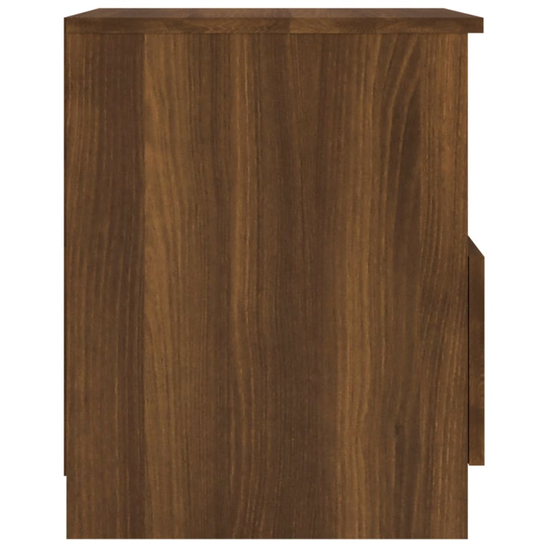 Nachtkastjes 2 st 40x40x50 cm bewerkt hout bruin eikenkleur MeubelReus