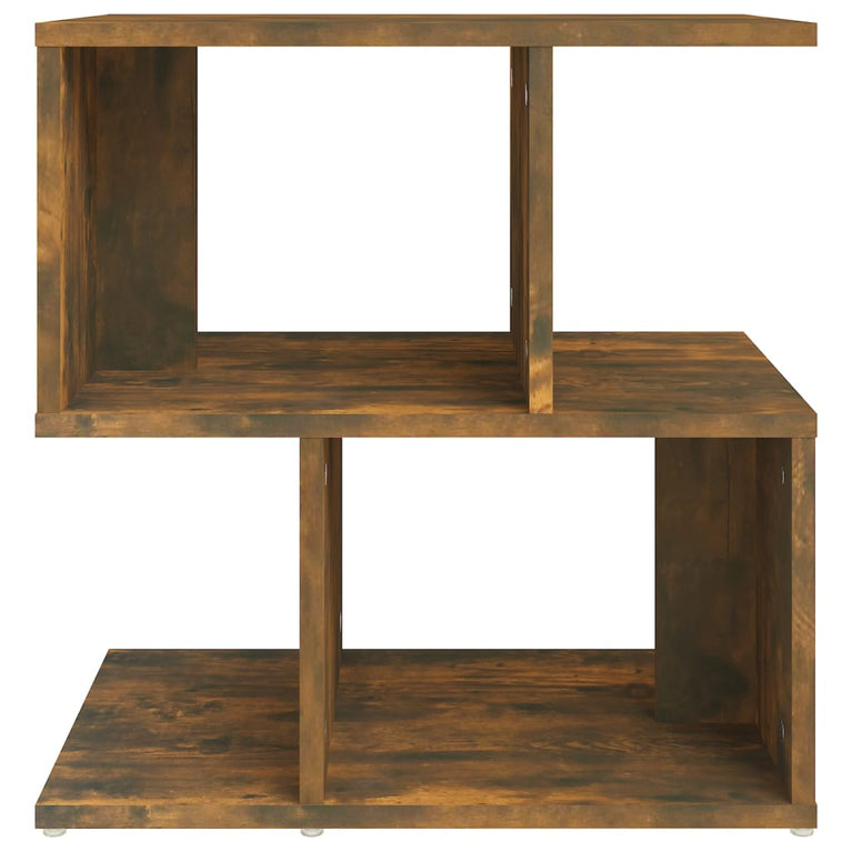 Nachtkastje 50x30x51,5 cm bewerkt hout gerookt eikenkleurig