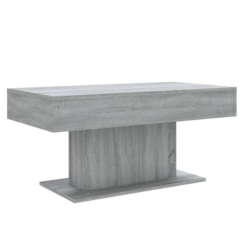 Salontafel 96x50x45 cm bewerkt hout grijs sonoma eikenkleurig