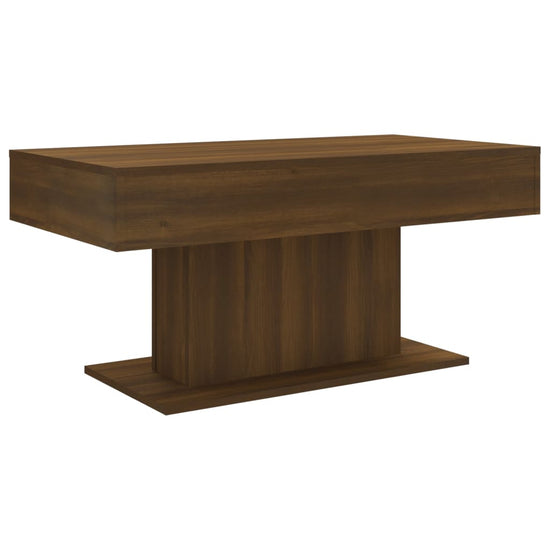 Salontafel 96x50x45 cm bewerkt hout bruineikenkleurig MeubelReus