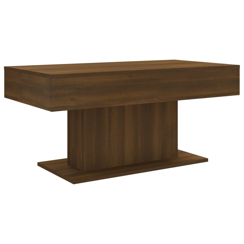 Salontafel 96x50x45 cm bewerkt hout bruineikenkleurig MeubelReus