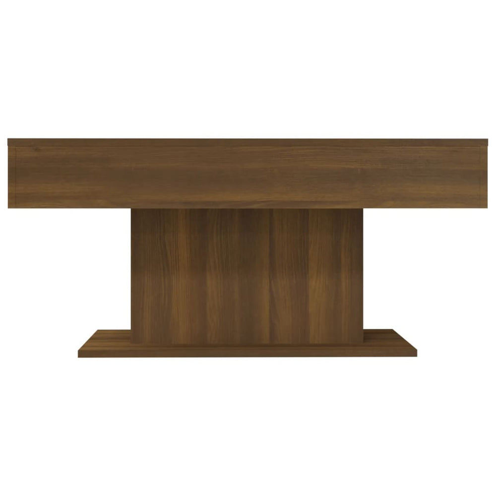 Salontafel 96x50x45 cm bewerkt hout bruineikenkleurig MeubelReus