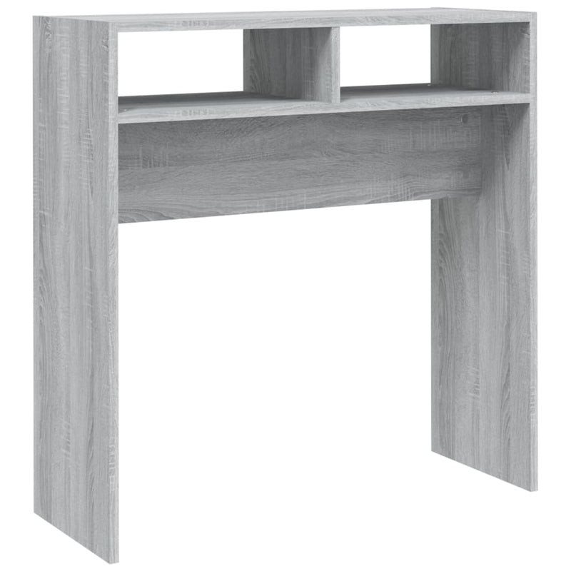 Wandtafel 78x30x80 cm bewerkt hout grijs sonoma eikenkleurig MeubelReus