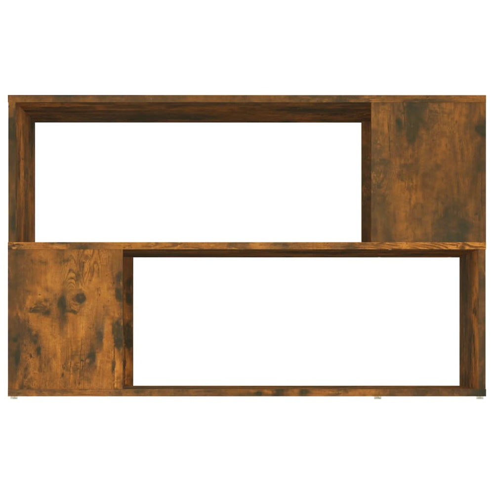 Boekenkast 100x24x63 cm bewerkt hout gerookt eikenkleurig MeubelReus