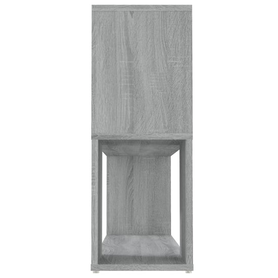 Boekenkast 100x24x63 cm bewerkt hout grijs sonoma eikenkleurig MeubelReus